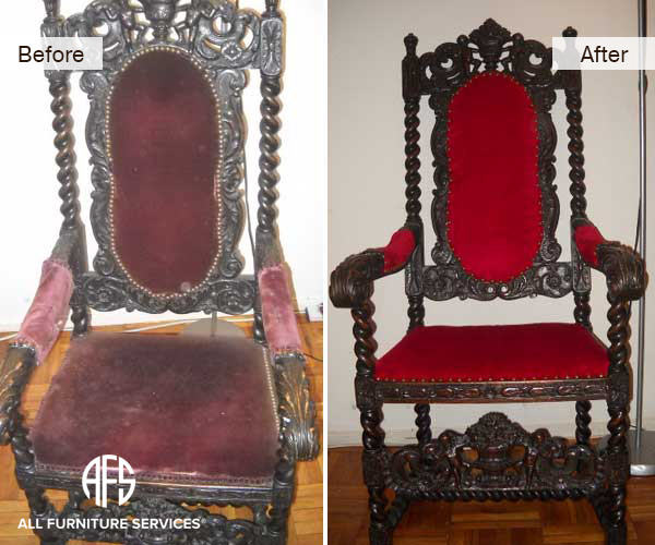 All Furniture Services® Furniture Repair & Restoration Services Antique Chair Reupholstery - All Furniture Services® Furniture Repair & Restoration Services