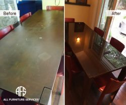 Dining Metal Table Refinishing and Glass...