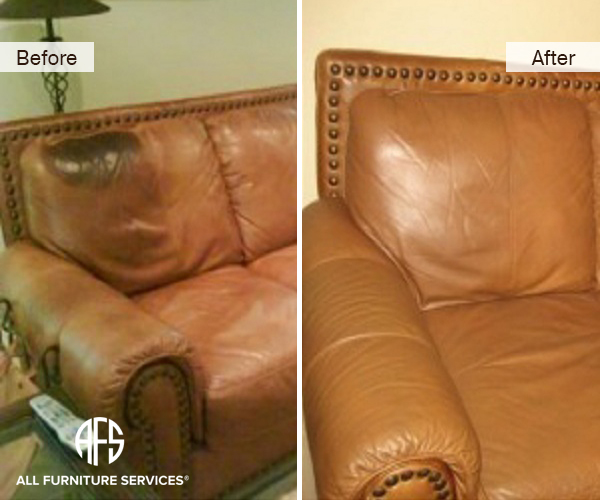 Repair Leather Wood Couch Disassembling, Can You Fix Discolored Leather