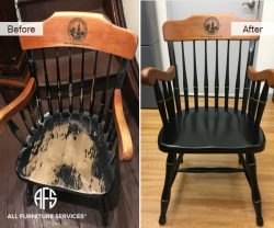 Refinsihing painting custom antique chai...