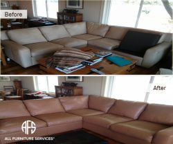 Sectional re-dyeing color change restoration