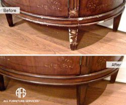 Side Table Chips and Scratches Repair