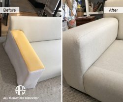 Sofa Loveseat Couch Arm Seat Reupholstery Fabric part replacement repair furniture