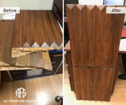 Broken in half furniture Door Wooden Panel Crack Repair repair gluing together restore