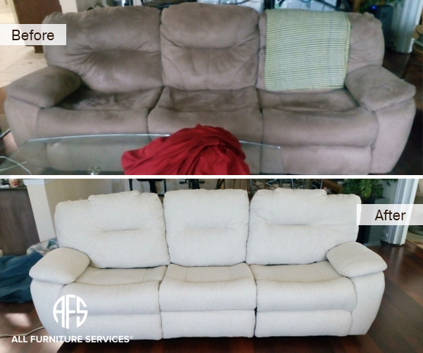 Repair Leather Wood Couch Disassembling, Change Leather Sofa To Fabric