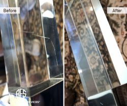 lucite plexiglass acrylic clear plastic glass repair weld transparent scratch polishing restoration glue