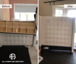 Tufted Headboard Disassembly furniture take a part break down cut no fit solution dismantling moving