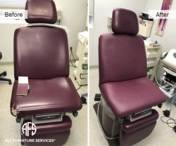 Medical-Dental-office-exam-chair-vinyl-leather-material-upholstery-repair-tear-crack-damage-old-dry-fix-change