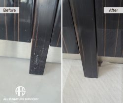 wood lacquer legs base table credezna buffet repair touch up fill in color match polish scratch removal