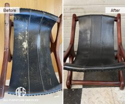 stressless stool chair seat repair upholstery dyeing restoring furniture