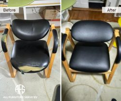 Medical office commercial hospitality chair repair upholstery vinyl exam table chair reupholstery dining side arm seat back NYC NY NJ