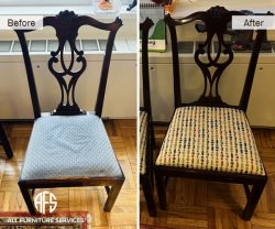 Chair Padding seat upholstery repair change repadding reupholstery new york jersey florida